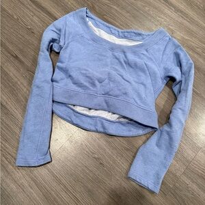 Lululemon Blue Cropped Sweater